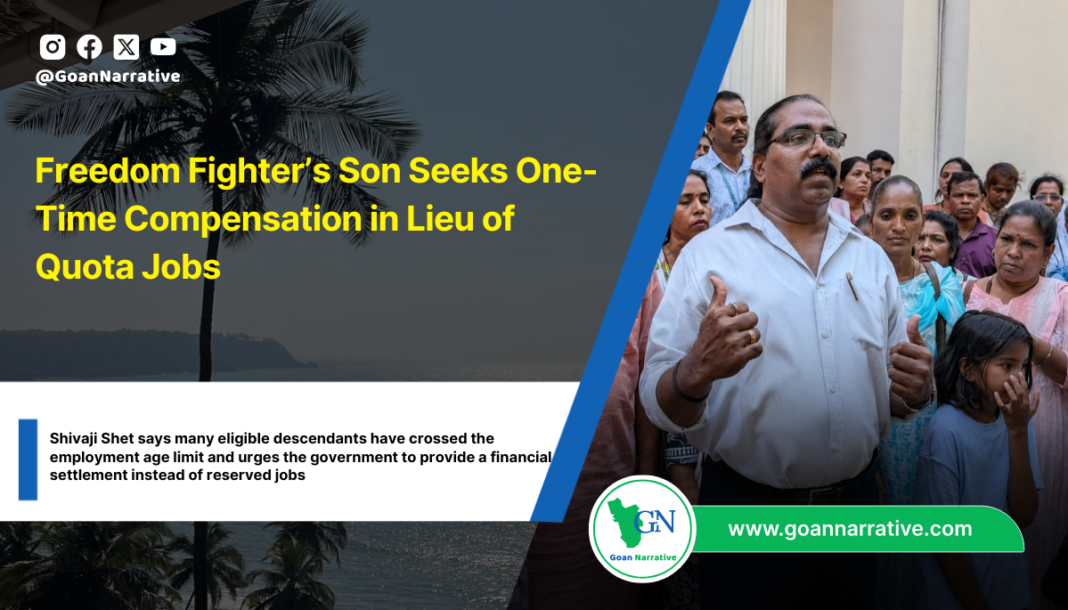 Freedom Fighter’s Son Seeks One-Time Compensation in Lieu of Quota Jobs