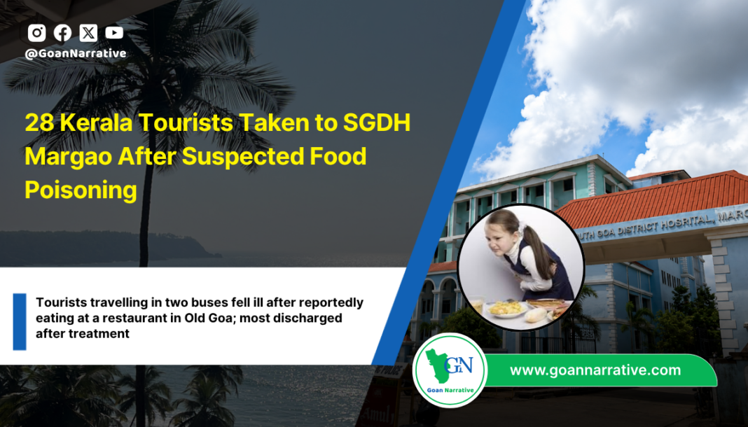 28 Kerala Tourists Taken to SGDH Margao After Suspected Food Poisoning
