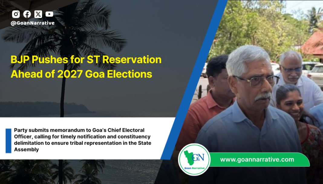 BJP Pushes for ST Reservation Ahead of 2027 Goa Elections