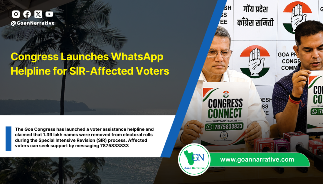 Congress Launches WhatsApp Helpline for SIR-Affected Voters