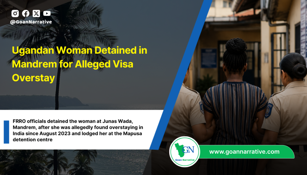 Ugandan Woman Detained in Mandrem for Alleged Visa Overstay