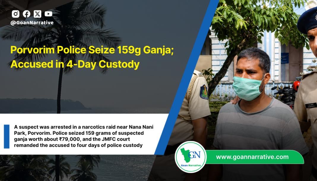 Porvorim Police Seize 159g Ganja; Accused in 4-Day Custody