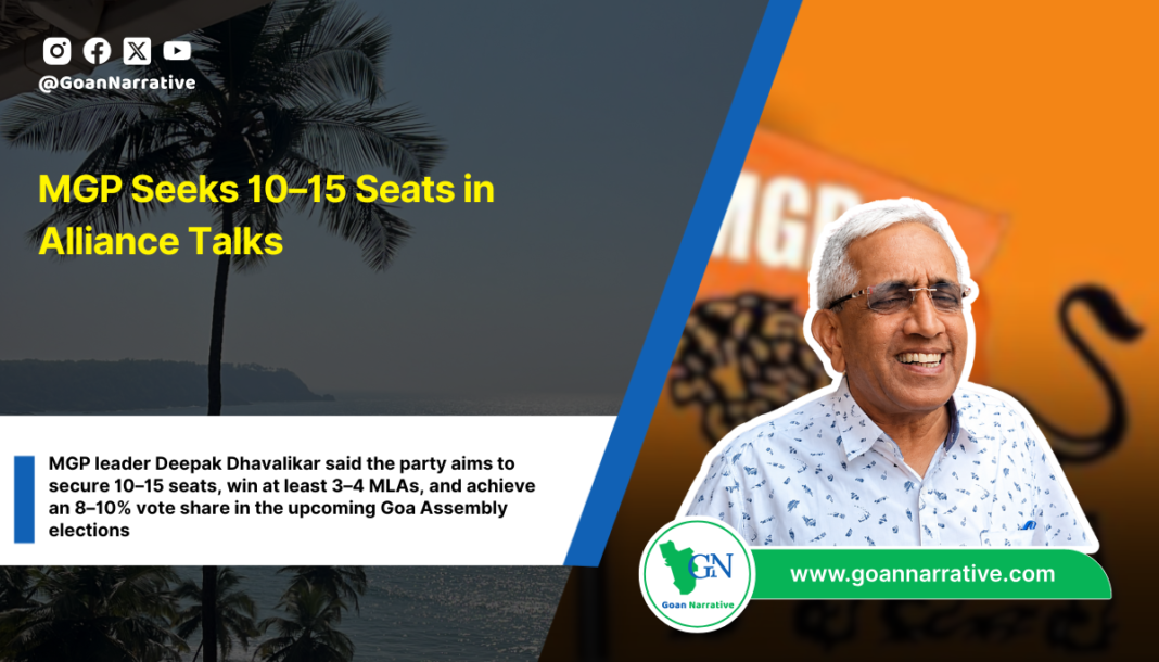 MGP Seeks 10–15 Seats in Alliance Talks