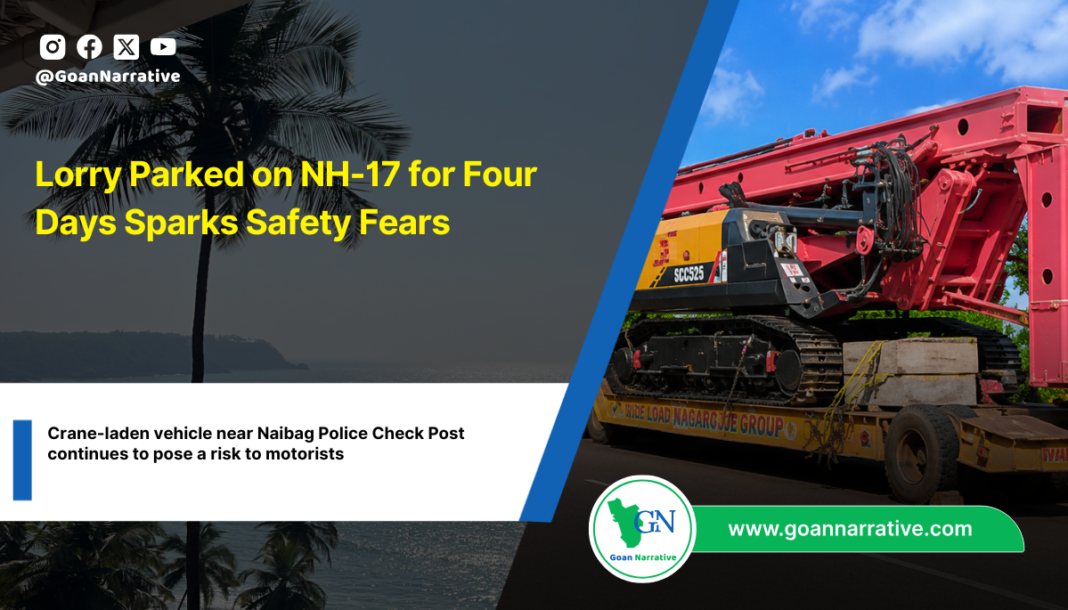 Lorry Parked on NH-17 for Four Days Sparks Safety Fears