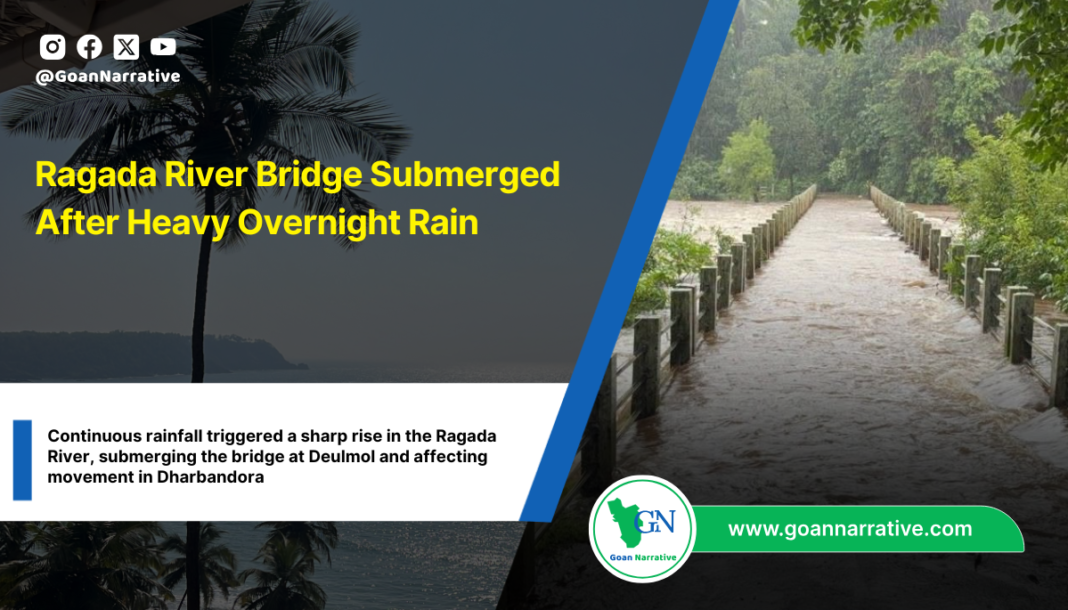 Ragada River Bridge Submerged After Heavy Overnight Rain