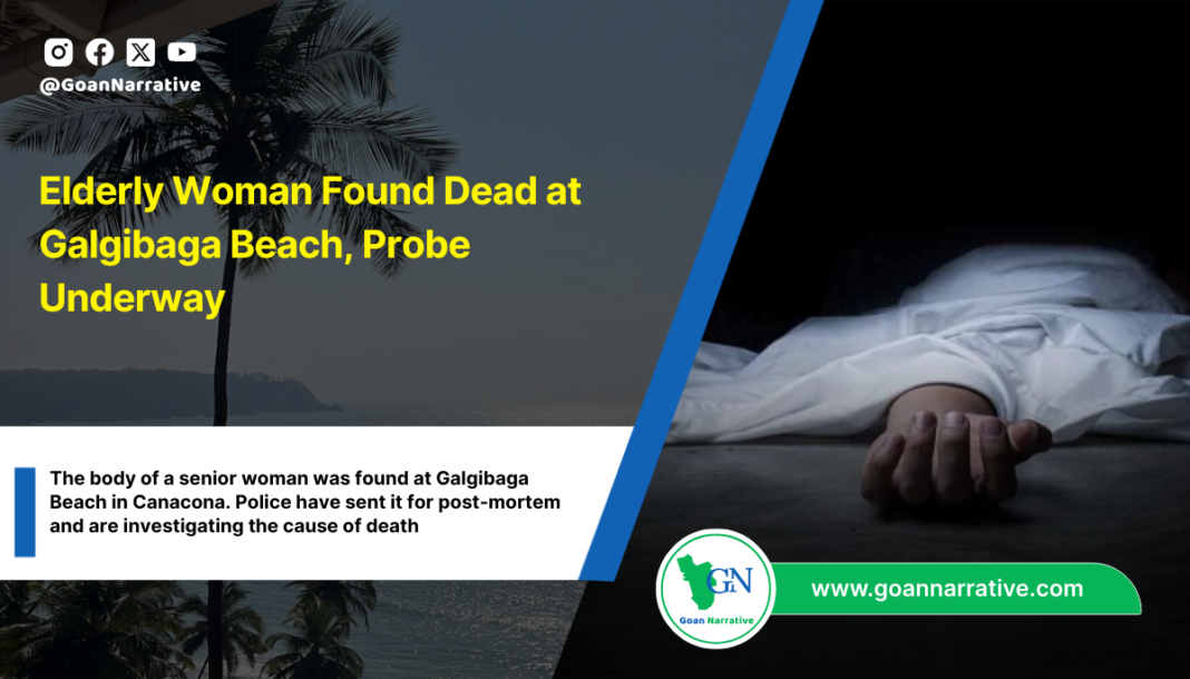 Elderly Woman Found Dead at Galgibaga Beach, Probe Underway