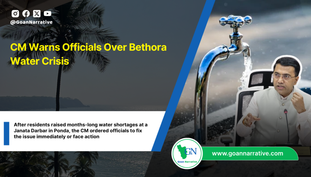 CM Warns Officials Over Bethora Water Crisis