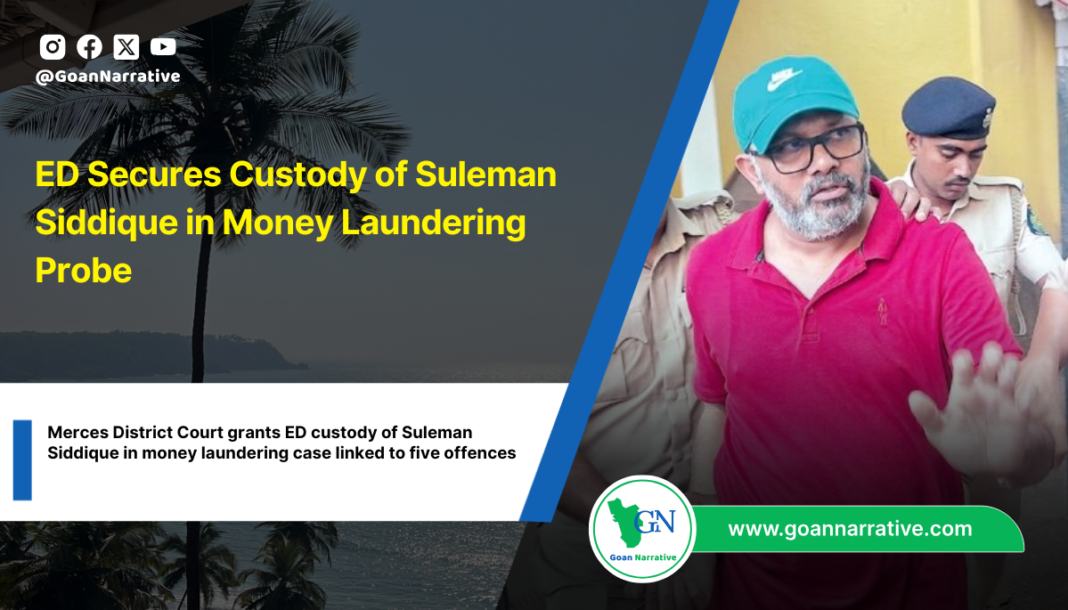 ED Secures Custody of Suleman Siddique in Money Laundering Probe