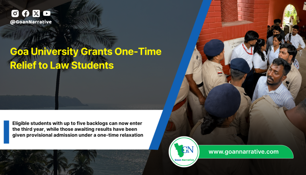 Goa University Grants One-Time Relief to Law Students