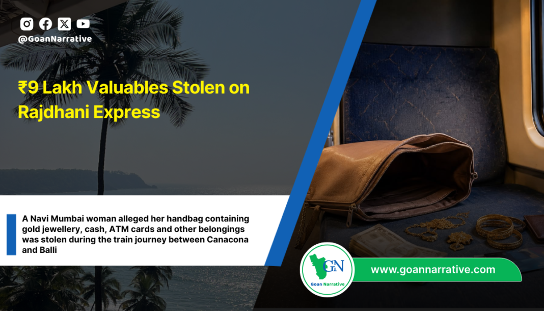 ₹9 Lakh Valuables Stolen on Rajdhani Express