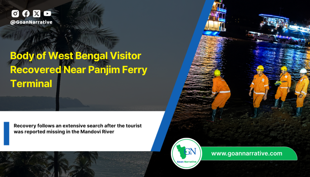 Body of West Bengal Visitor Recovered Near Panjim Ferry Terminal