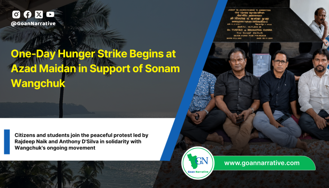 One-Day Hunger Strike Begins at Azad Maidan in Support of Sonam Wangchuk
