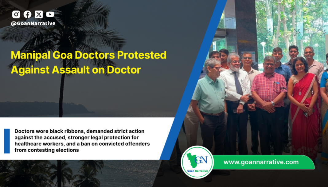 Manipal Goa Doctors Protested Against Assault on Doctor