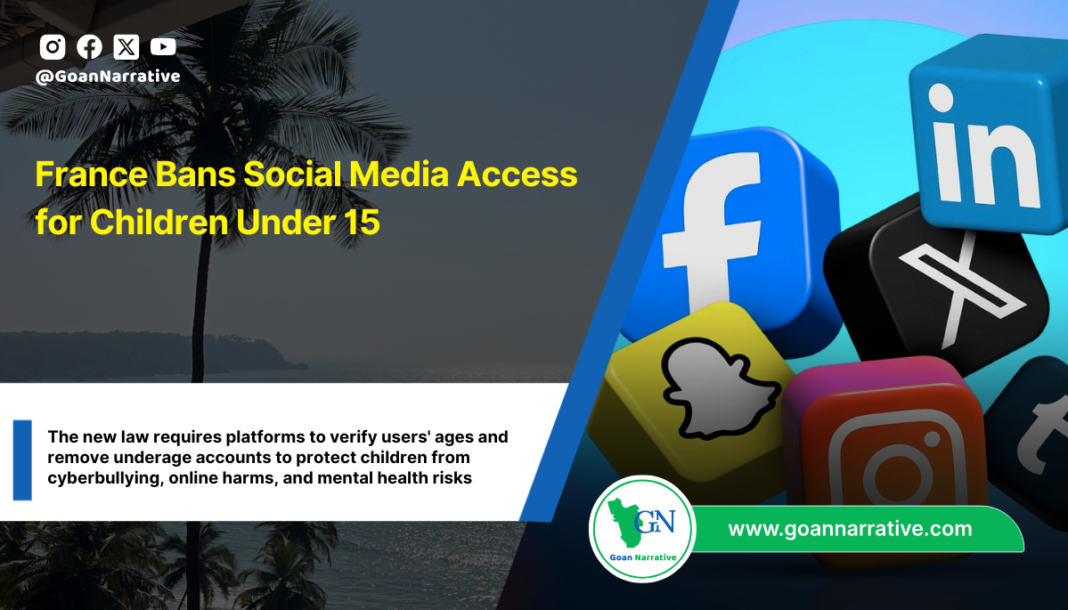 France Bans Social Media Access for Children Under 15