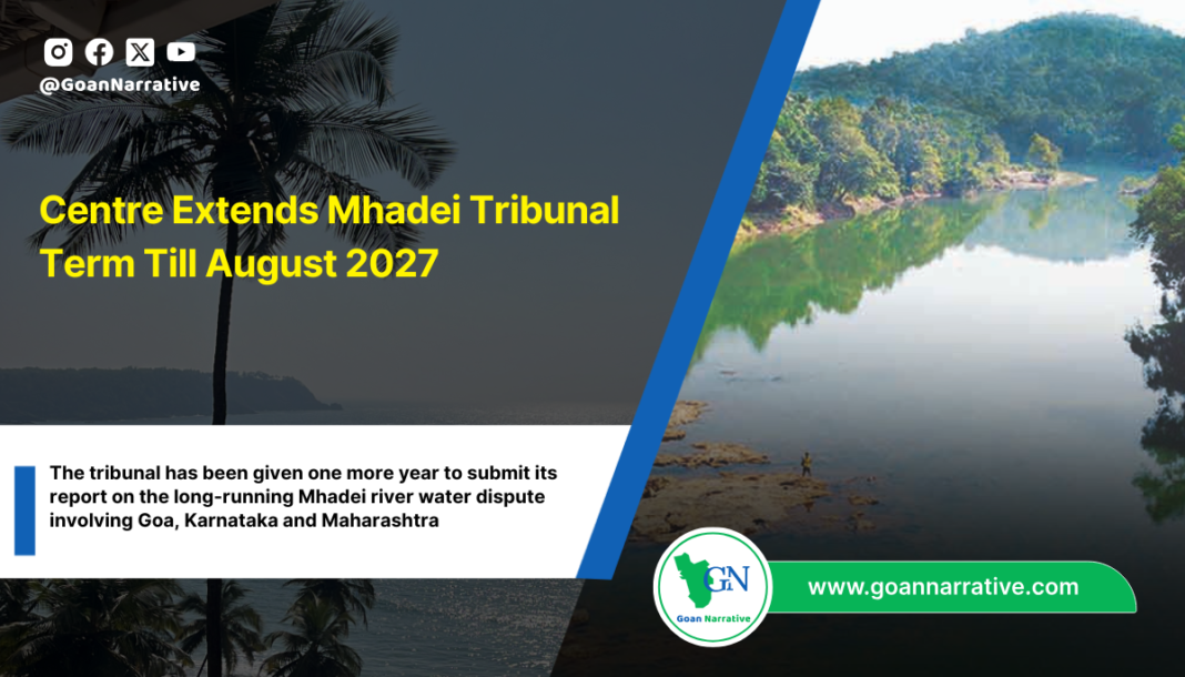 Centre Extends Mhadei Tribunal Term Till August 2027