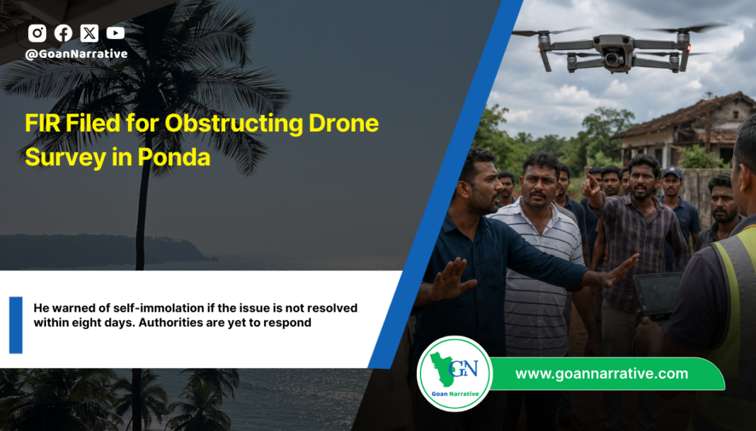 FIR Filed for Obstructing Drone Survey in Ponda