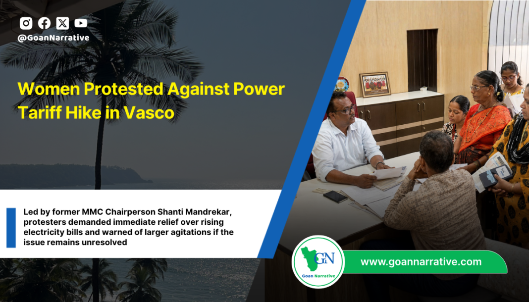 Women Protested Against Power Tariff Hike in Vasco