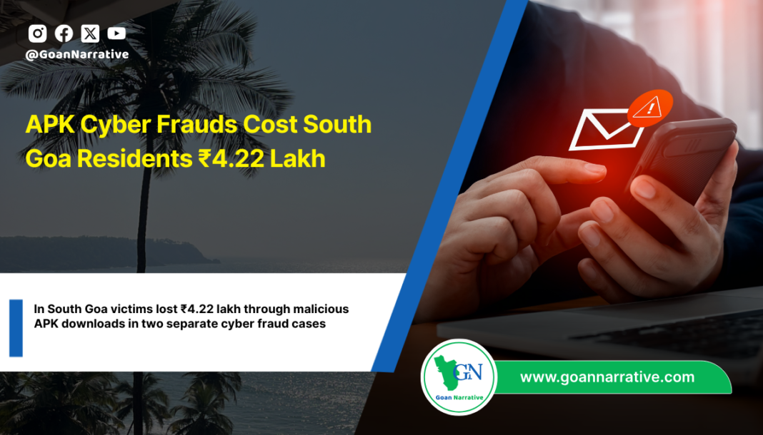APK Cyber Frauds Cost South Goa Residents ₹4.22 Lakh