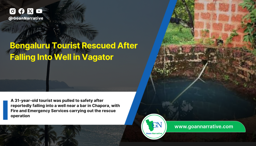 Bengaluru Tourist Rescued After Falling Into Well in Vagator