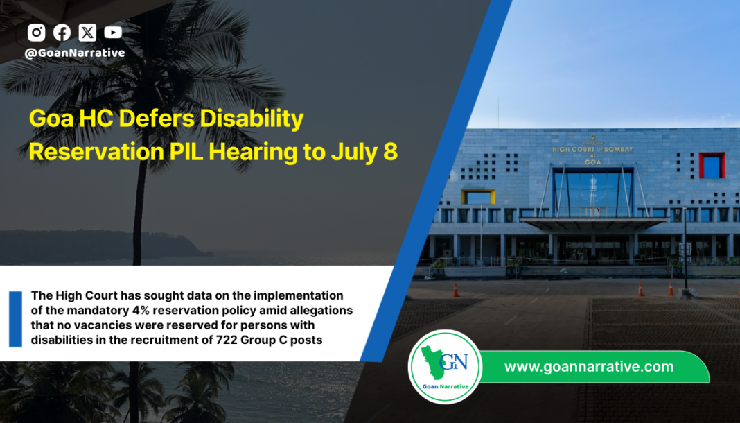 Goa HC Defers Disability Reservation PIL Hearing to July 8