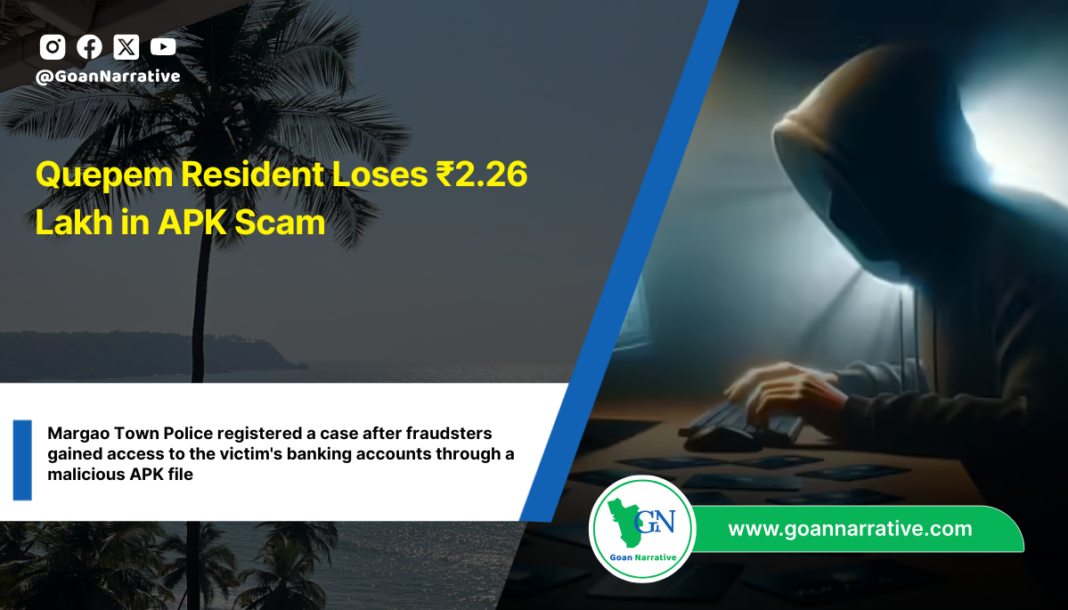 Quepem Resident Loses ₹2.26 Lakh in APK Scam