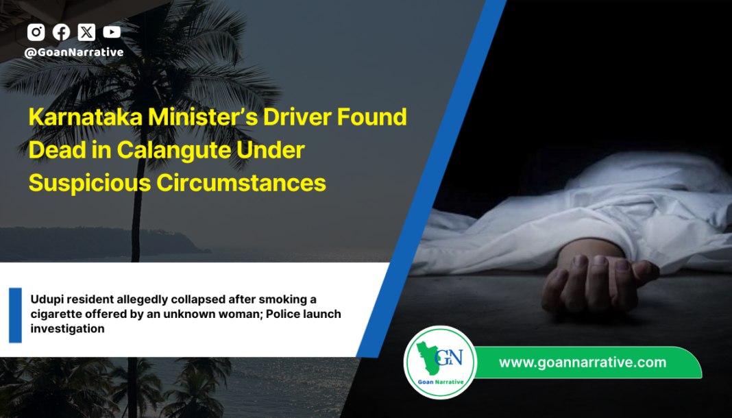 Karnataka Minister’s Driver Found Dead in Calangute Under Suspicious Circumstances