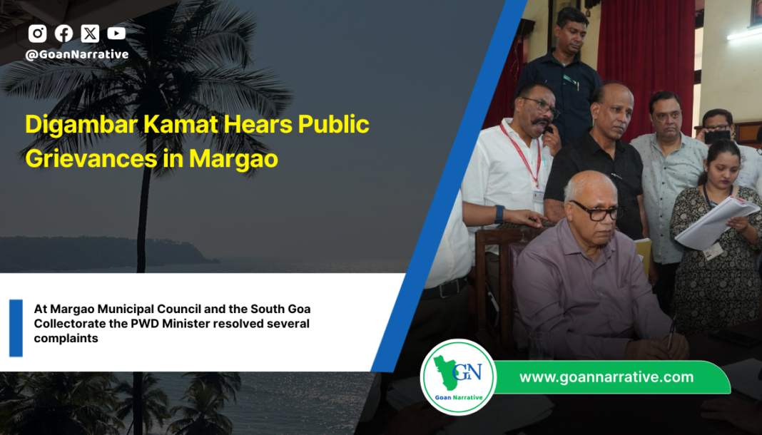 Digambar Kamat Hears Public Grievances in Margao