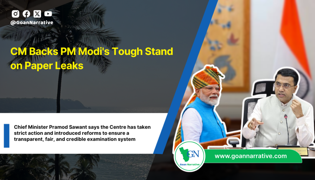 CM Backs PM Modi's Tough Stand on Paper Leaks