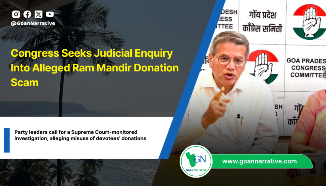 Congress Seeks Judicial Enquiry Into Alleged Ram Mandir Donation Scam