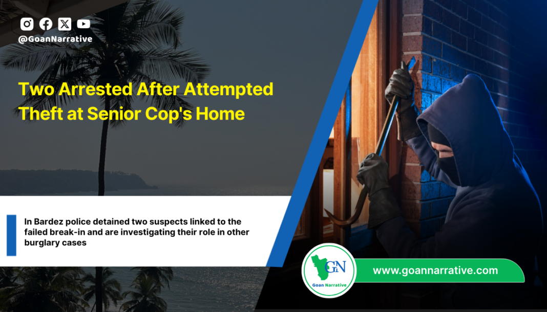 Two Arrested After Attempted Theft at Senior Cop's Home