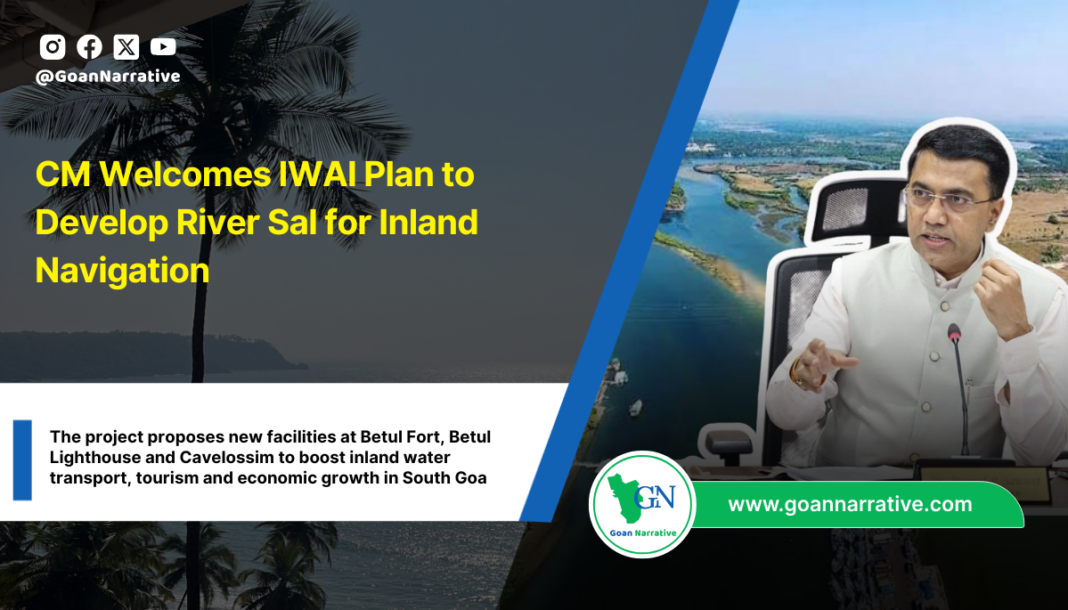 CM Welcomes IWAI Plan to Develop River Sal for Inland Navigation