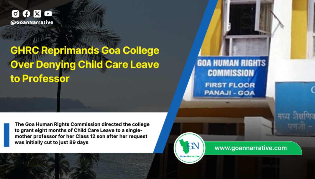 GHRC Reprimands Goa College Over Denying Child Care Leave to Professor