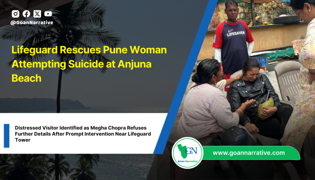 Lifeguard Rescues Pune Woman Attempting Suicide at Anjuna Beach