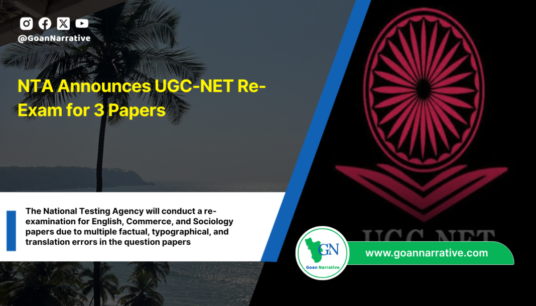 NTA Announces UGC-NET Re-Exam for 3 Papers