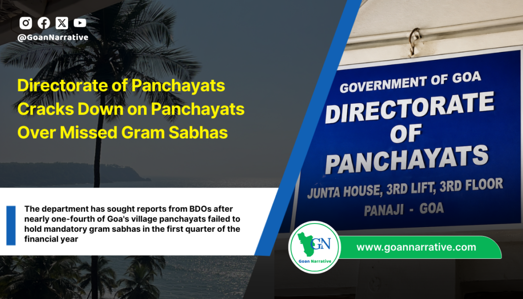 Directorate of Panchayats Cracks Down on Panchayats Over Missed Gram Sabhas