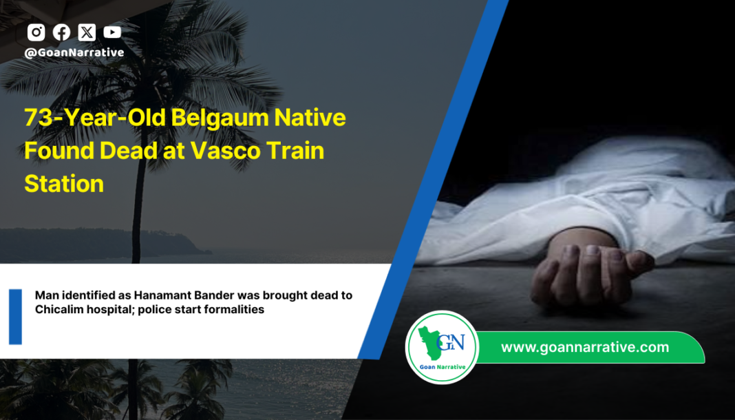 73-Year-Old Belgaum Native Found Dead at Vasco Train Station