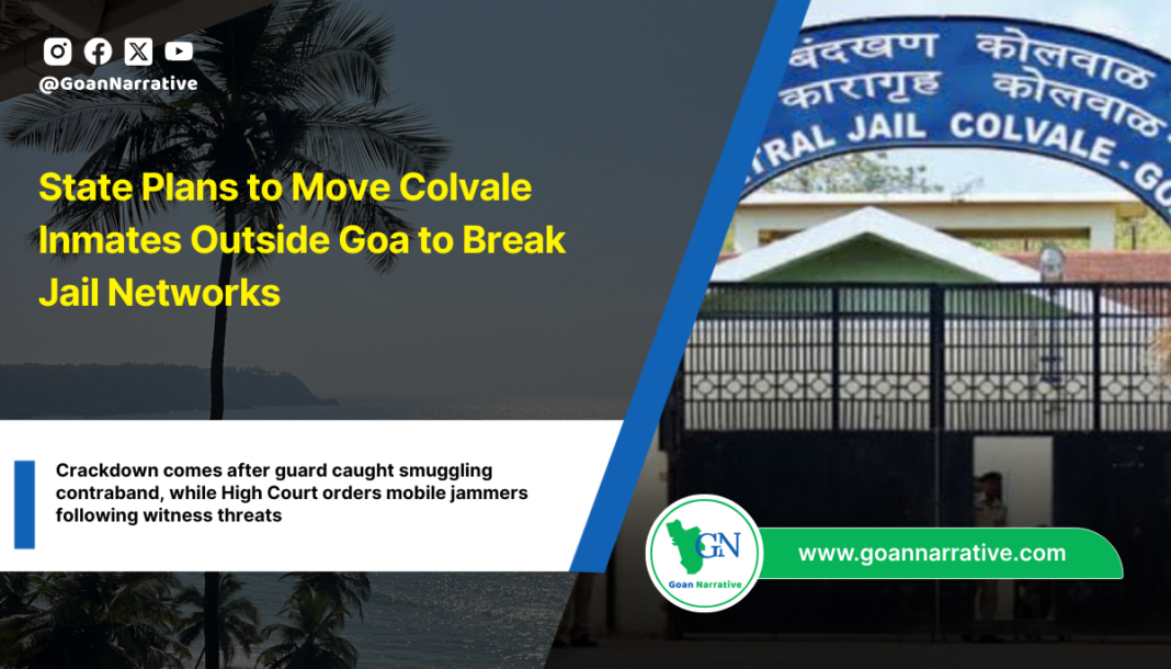 State Plans to Move Colvale Inmates Outside Goa to Break Jail Networks