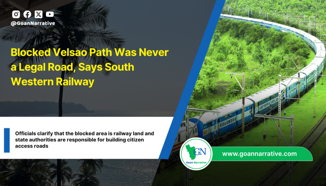 Blocked Velsao Path Was Never a Legal Road, Says South Western Railway