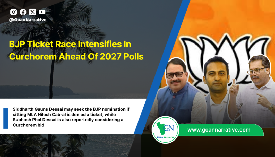 BJP Ticket Race Intensifies In Curchorem Ahead Of 2027 Polls