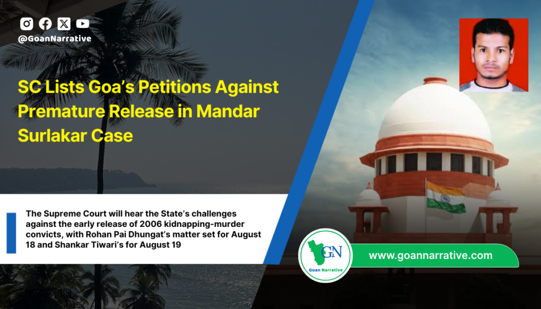 SC Lists Goa’s Petitions Against Premature Release in Mandar Surlakar Case