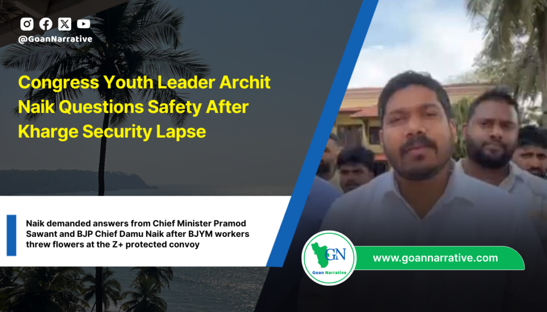 Congress Youth Leader Archit Naik Questions Safety After Kharge Security Lapse