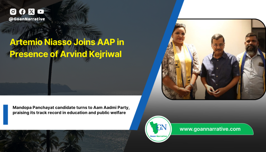 Mandopa Panchayat candidate turns to Aam Aadmi Party, praising its track record in education and public welfare