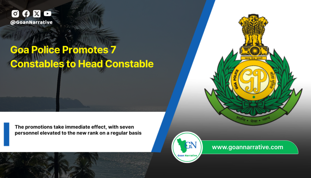 The promotions take immediate effect, with seven personnel elevated to the new rank on a regular basis